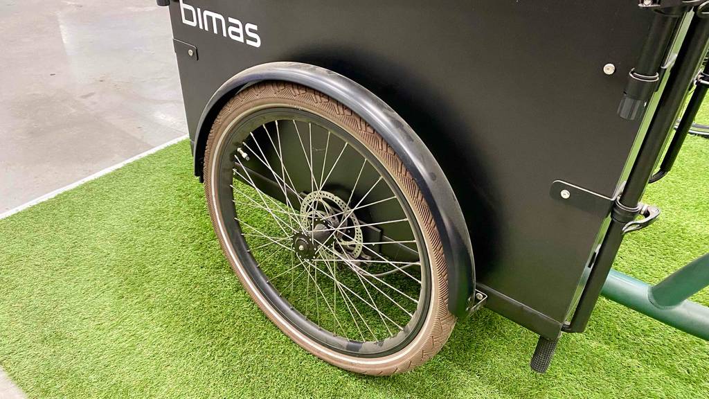 Reifen von einem getesteten Lastenrad.