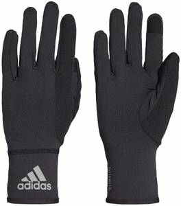 Laufhandschuhe-Test: Zwei schwarze Adidas-Laufhandschuhe. 