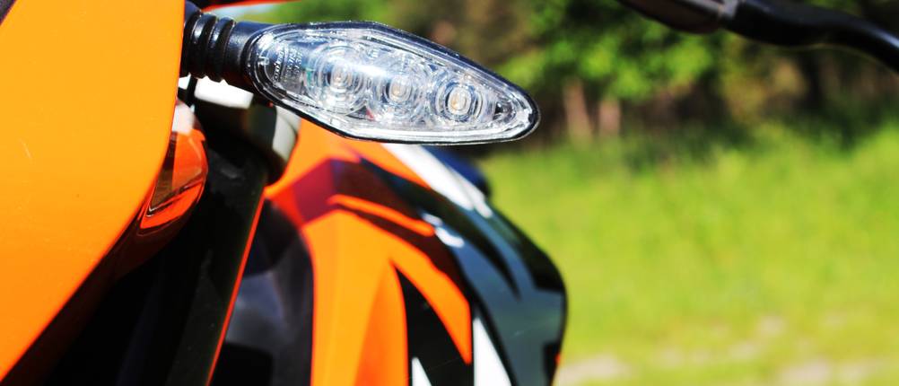 Lauflicht-Blinker-Motorrad-Test