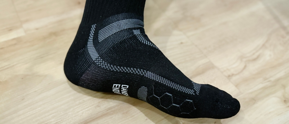 Die Laufsocke von Danish Endurance im Detail.