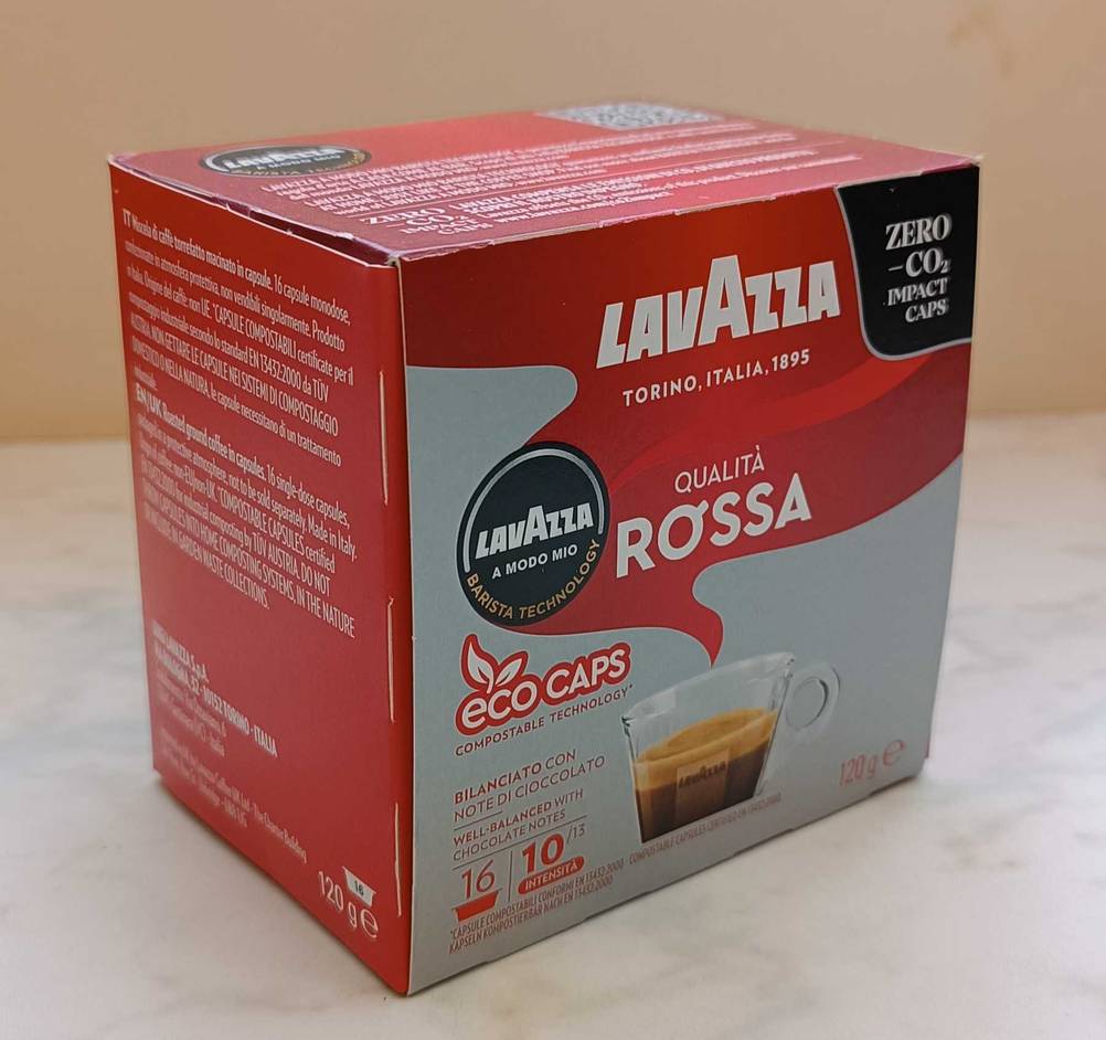 Lavazza Kaffeekapseln in Verpackung