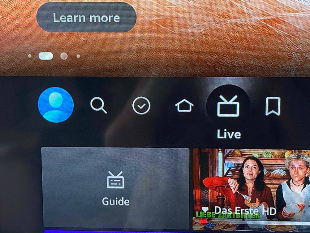 LED-Fernseher getestet: Nahaufnahme der Bedienelemente der Software.