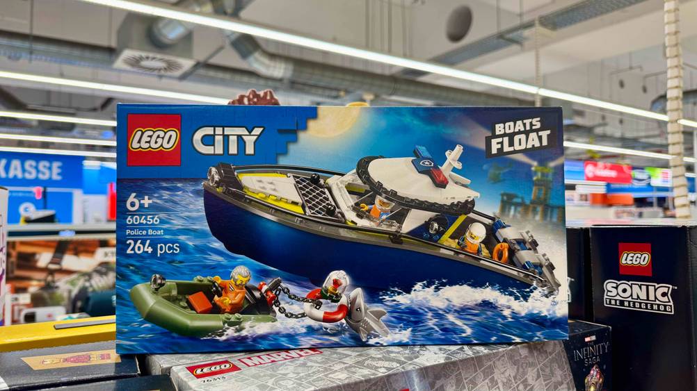 Getestet: Das Lego-Schiff in Originalverpackung von vorne.