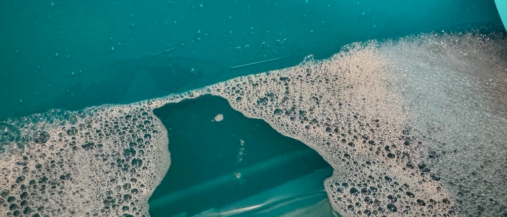 Wasser bis knapp unter die MAX-Markierung am Behälter des Leifheit 52102.