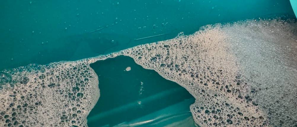 Wasser bis knapp unter die MAX-Markierung am Behälter des Leifheit 52102.