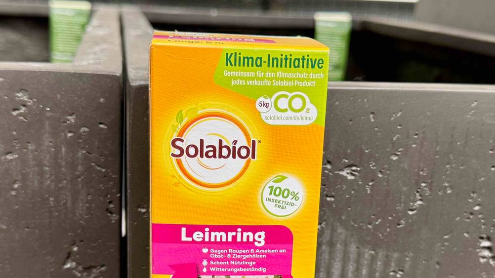 Leimring getestet: Nahaufnahme der Verpackung mit Logo und Artikelbezeichnung.