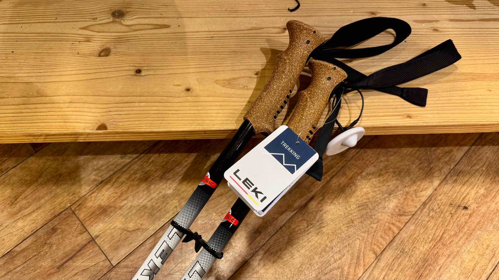 Leki-Wanderstöcke getestet: Nahaufnahme der Griffe.