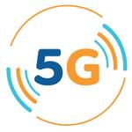 Ein rundes 5G-Symbol