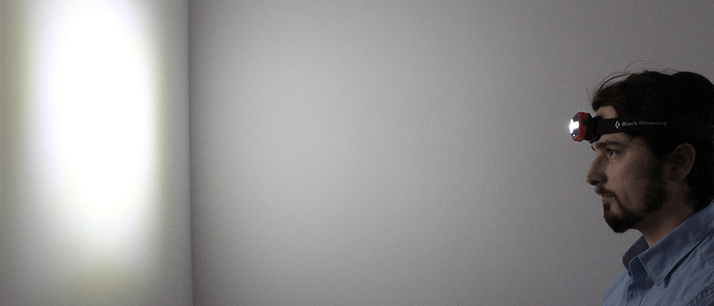 Lichtstärke von LED-Stirnleuchten im Test.