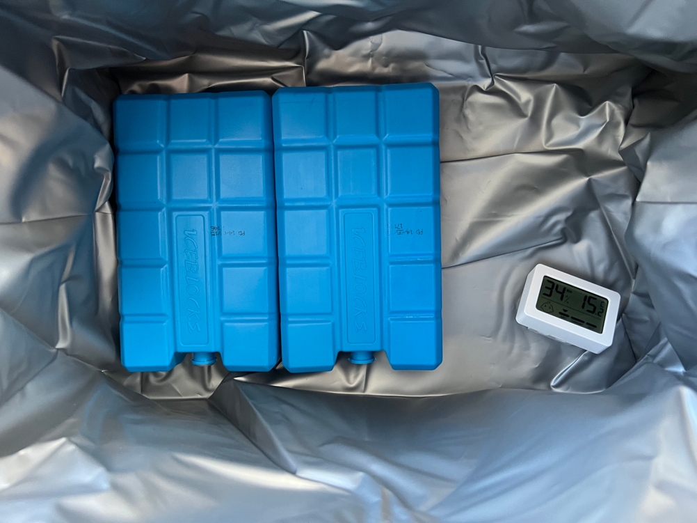 Das Hygrometer in der Lifewit LF233125 zeigt 15,2 °C an.