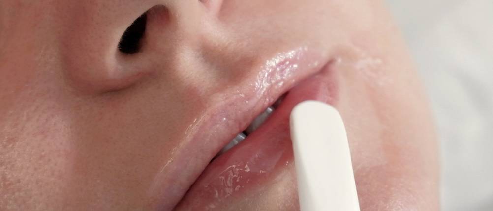 Lippenpeeling-Test