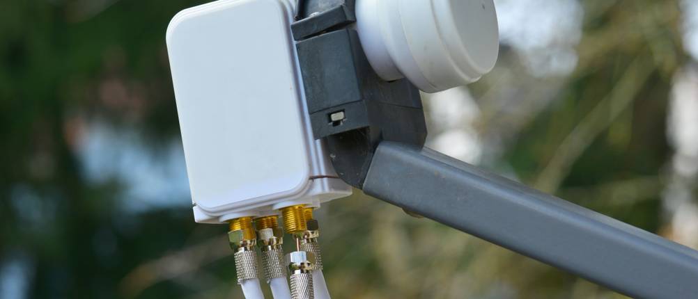 LNB-Test: Nahaufnahme eines LNBs