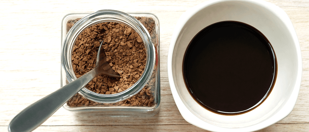 löslicher Kaffee Test