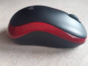 maus ohne kabel rot