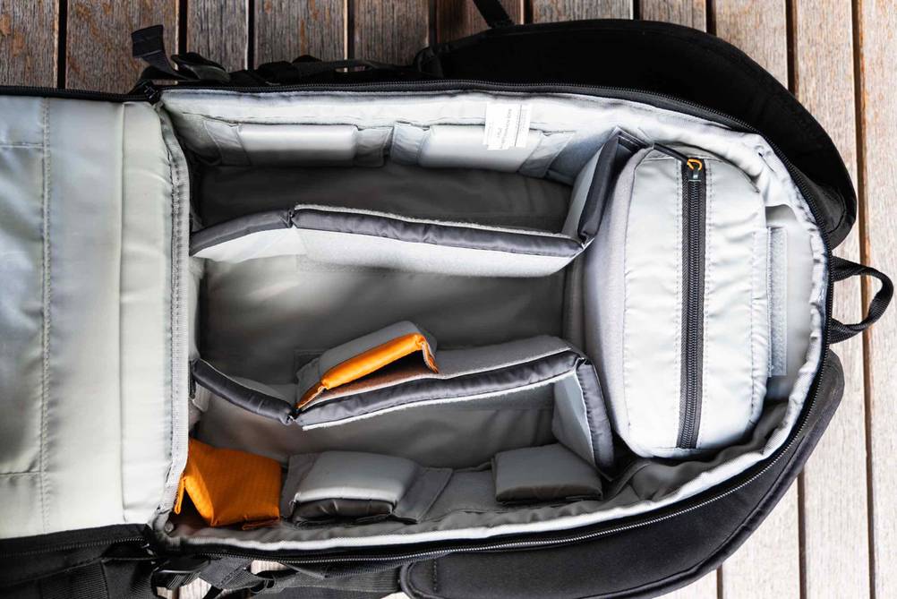 Lowepro Flipside 400 AW-Ii Fotorucksack Innenseite bei Fotorucksack im Test