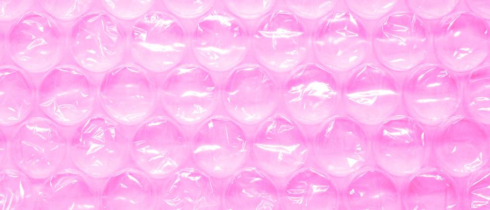 Lustpolsterfolie-Test: rosa Luftpolsterfolie