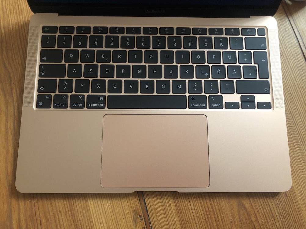 Die Tastatur eines MacBooks im Test.