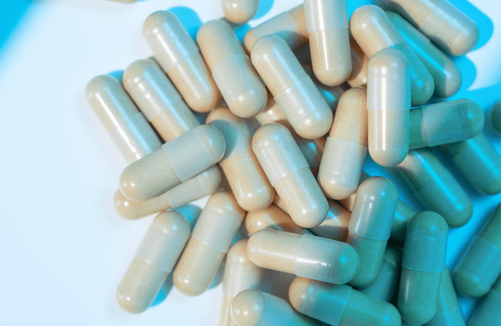 Magnesium-Ampullen-Test: Mehrere Magnesium-Kapseln. 