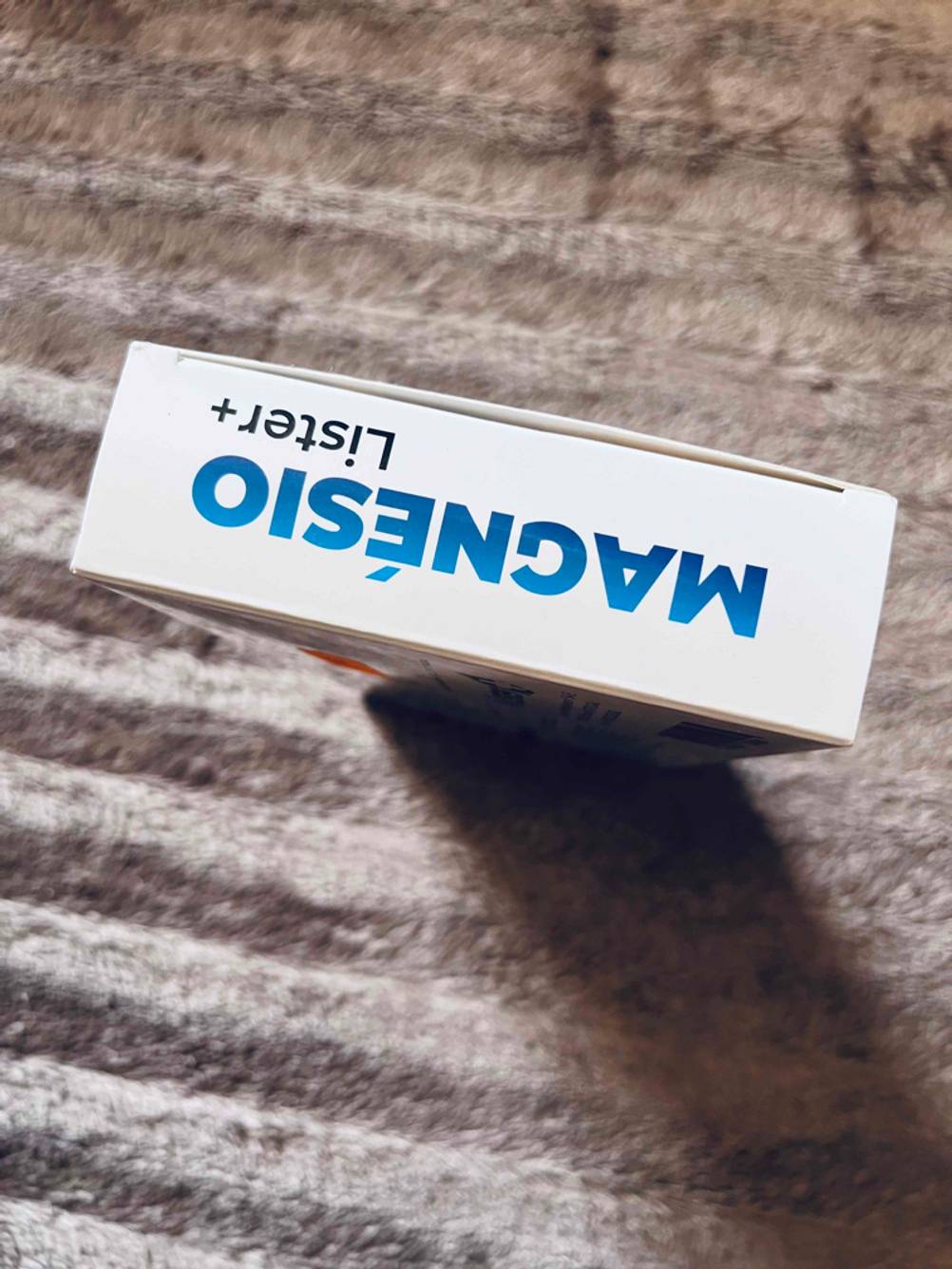 Im Test: Kopfseite einer Packung Magnesiumcitrat mit Logo.