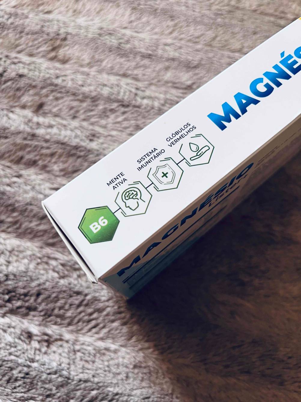 Magnesiumcitrat getestet: Nahaufnahme der Informationsgrafiken auf der Packung.