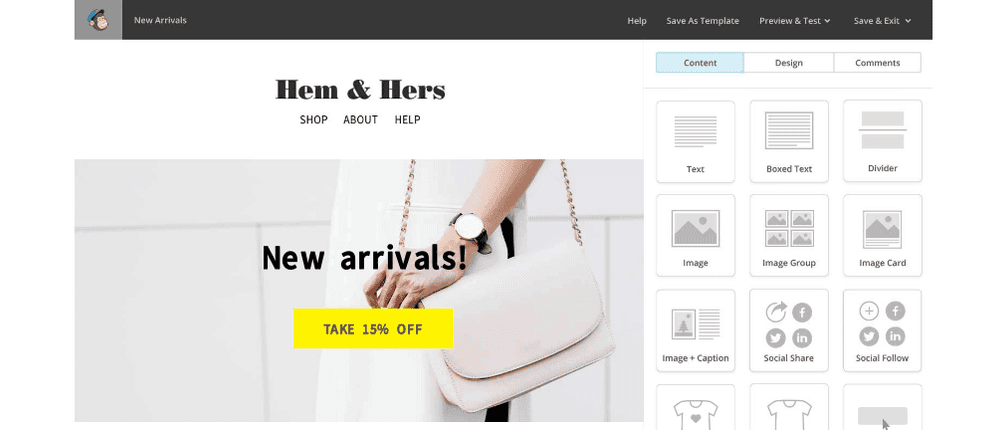 Mailchimp-Baukasten-Marketing