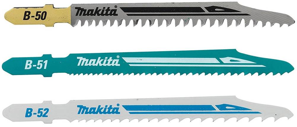 Drei Stichsägeblätter von Makita