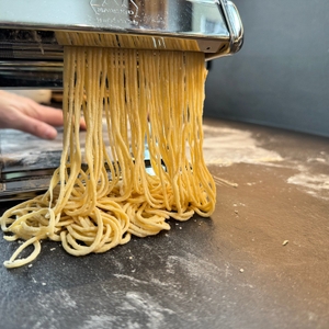 Spaghetti kommen aus der Marcato Classic Atlas 150