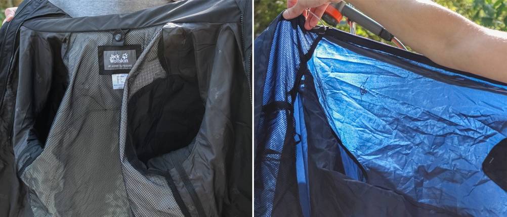 Fütterung Regenjacke