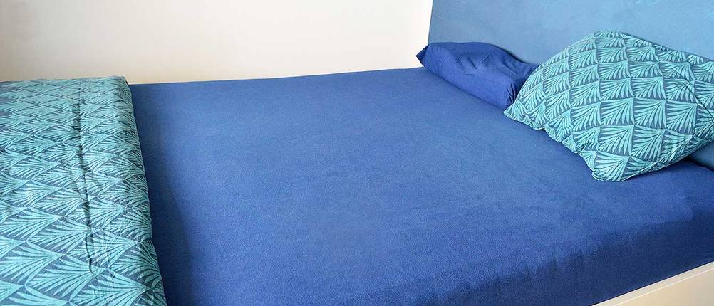 frisch bezogenes bett