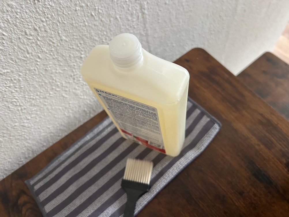 MaxxiClean Zubehör im Test: Flasche von oben mit Zubehör