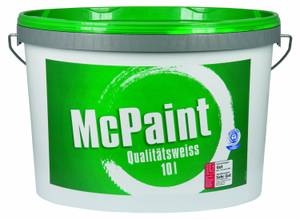 McPaint Wandfarbe mit geringer Deckkraft.