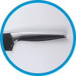 Brotmesser im Test: Brotmesser mit Edelstahlgriff.