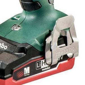 Gürtelclip an Metabo-Akkuschrauber