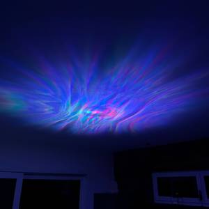 Hier sieht man blau-rosa Nebel aus dem Mhazdze-LED-Sternenhimmel-Projektor.