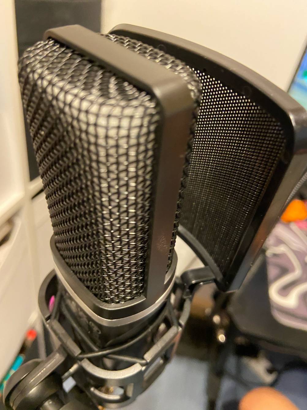 Nahaufnahme des Mikrofons im Test.