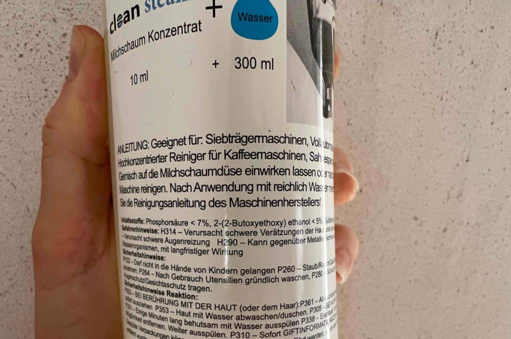 Milchsystemreiniger Inhaltsstoffe