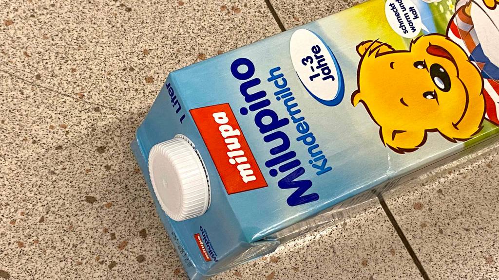 Milupino Kindermilch im Test: obere Hälfte eines Tetrapacks.