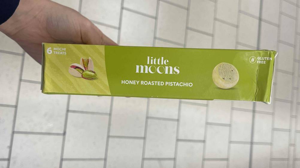 Getestet: Seitenansicht der Verpackung der Mochis mit Informationen.