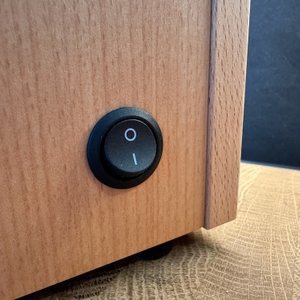 An- und Ausschalter bei der Mockmill Lino 100