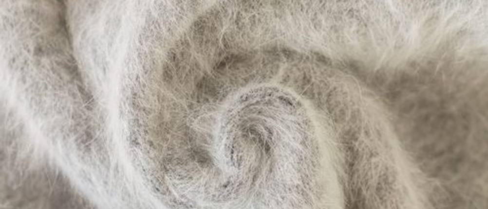 Mohair-Wolle-Test