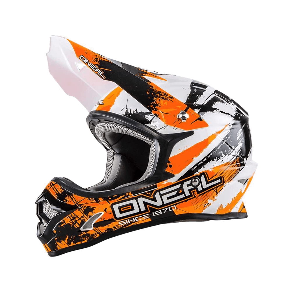 motocross-helm flippige farben