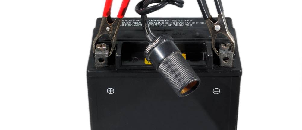 Motorradbatterie Schwarz