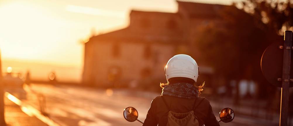 Motorradhelm-Damen-Test