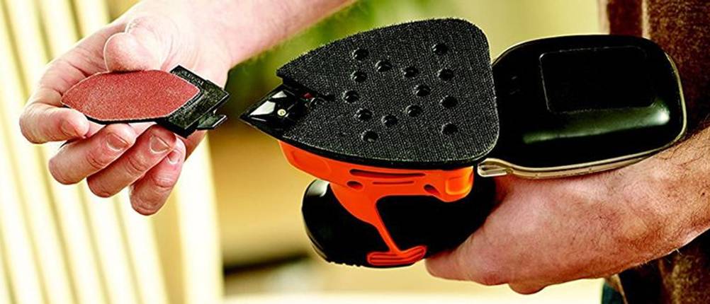 Black+Decker Multischleifer mti Spitzaufsatz.