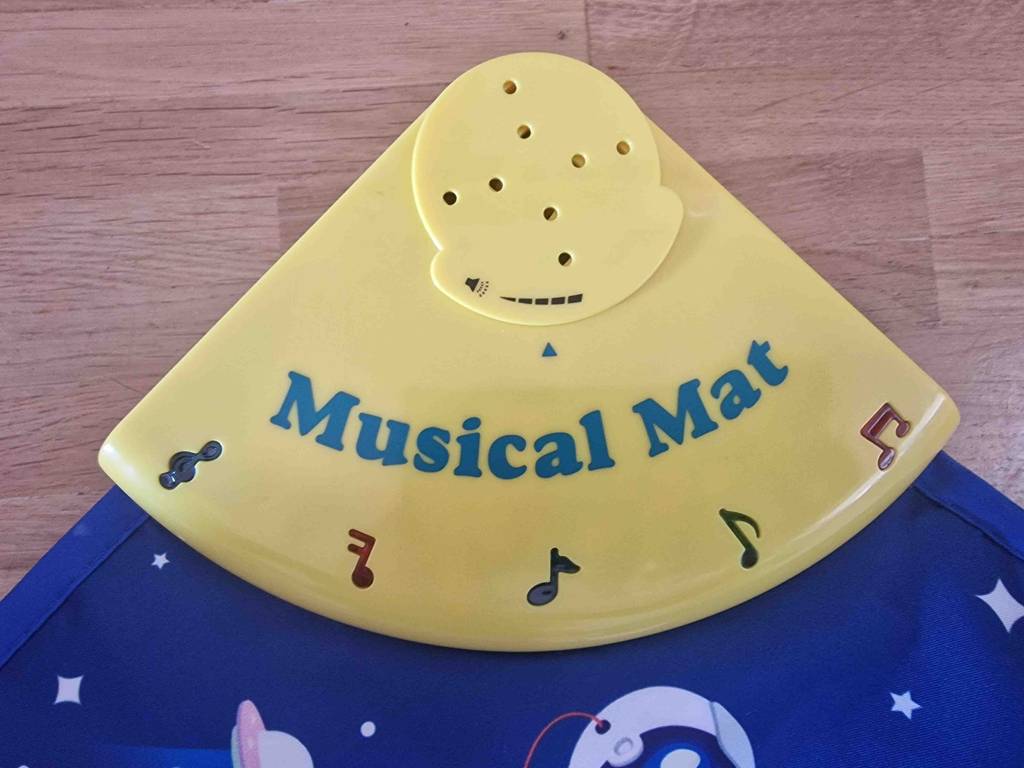 Detailansicht der Soundausgabe einer getesteten Musikmatte.