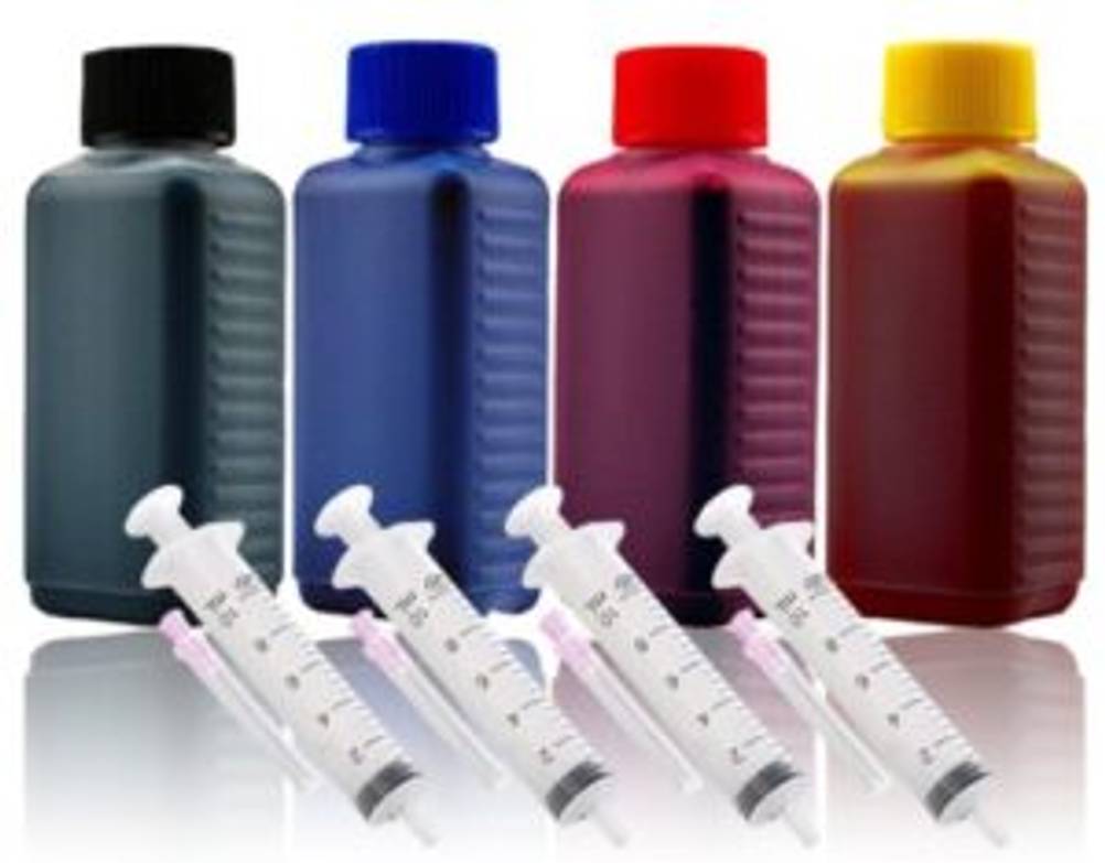 Mobiler-Drucker-Test: Verschiedene Patronen nebeneinander.