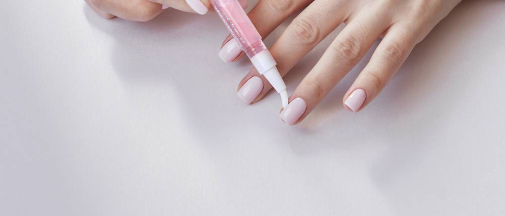 Nagellack-Korrekturstift Test
