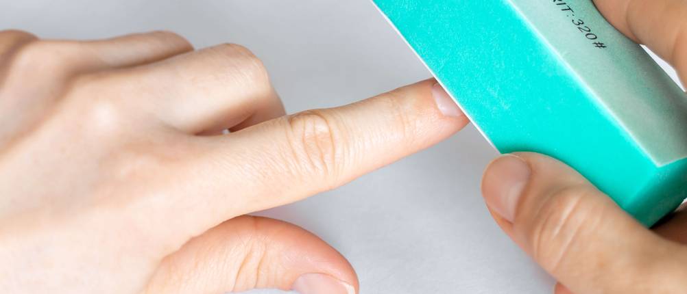 Nagelpolierblock-Test