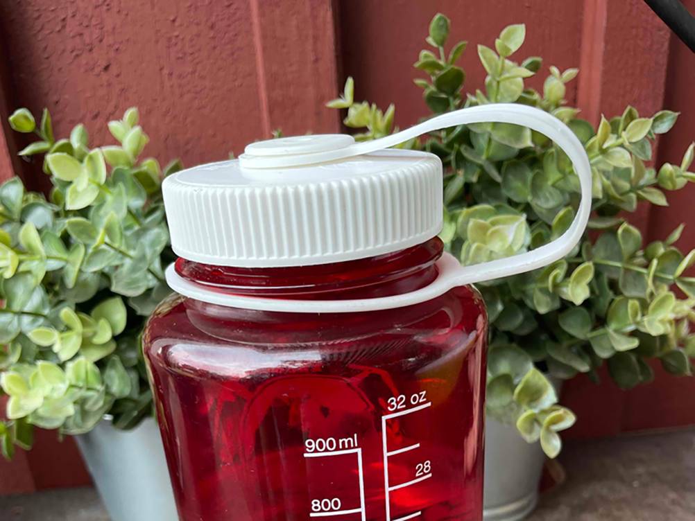 Nalgene Trinkflasche getestet: Nahaufnahme der Verschlusskappe.