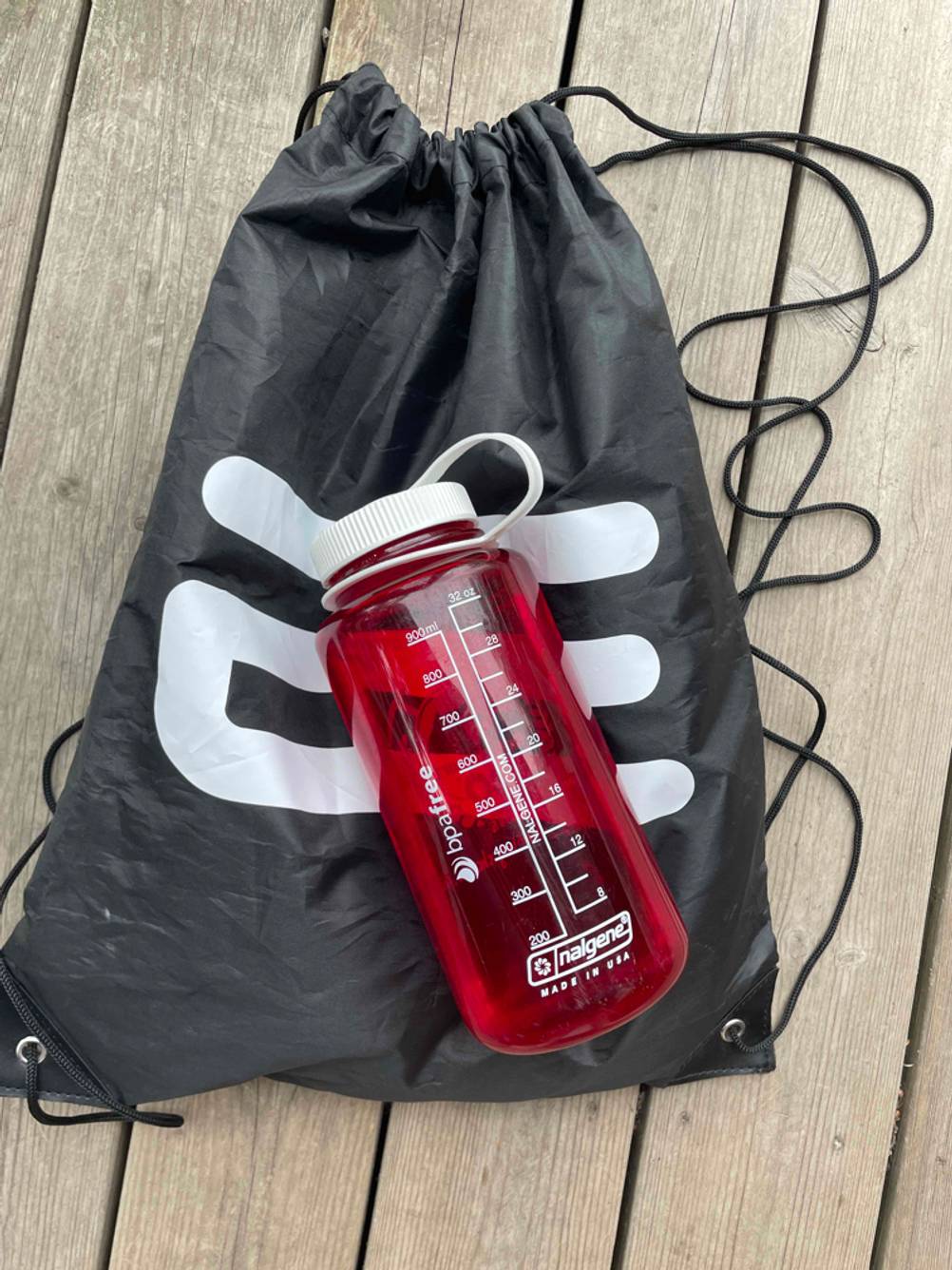 nalgene-trinkflasche mit Rucksack 